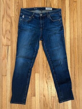 AG Women’s Dark Indigo Skinny Jeans